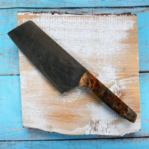 6" Vegetable Cleaver with Burl Wood Handle