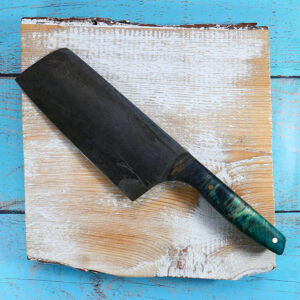 green and black veg cleaver