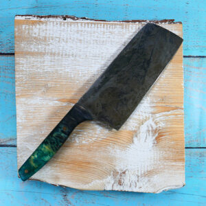 green and black veg cleaver